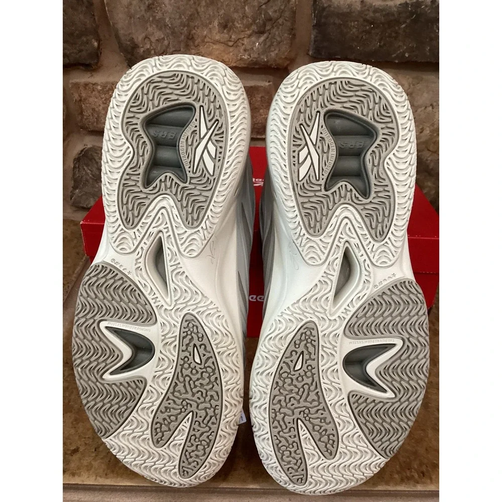 Reebok Angel Reese 1 Basketball Shoes Grey White Size Womens 8 Mens 6.5 New